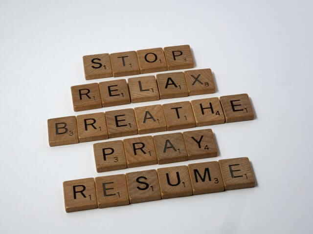 stop relax breathe pray resume