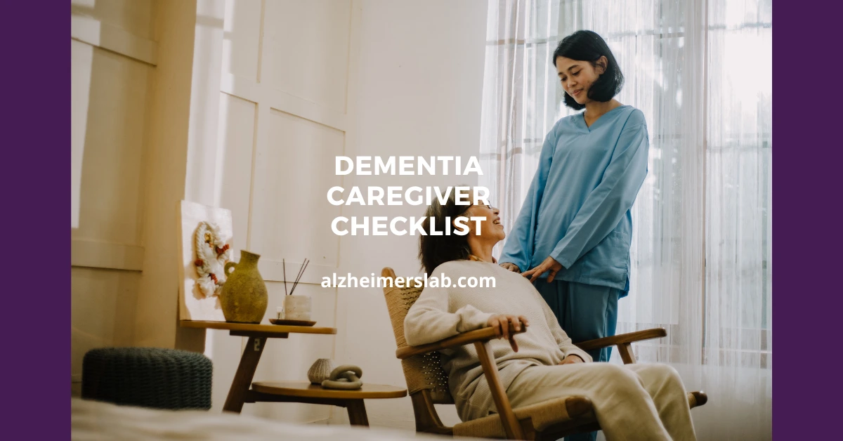 Dementia Caregiver Checklist