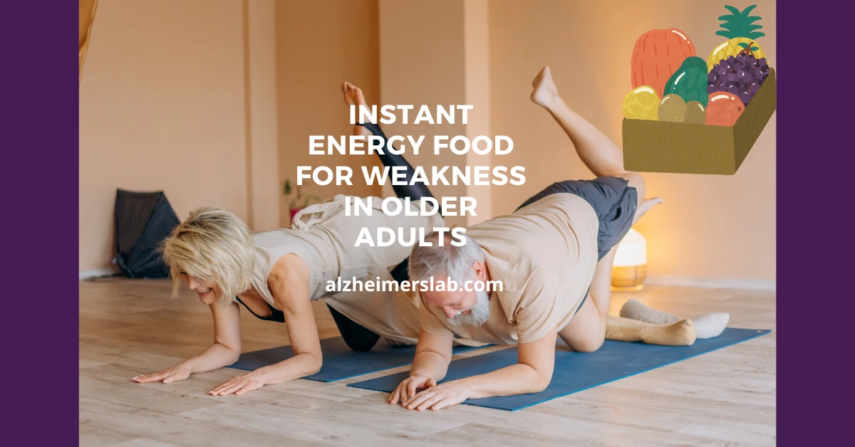 Instant Energy Food for Weakness in Older Adults
