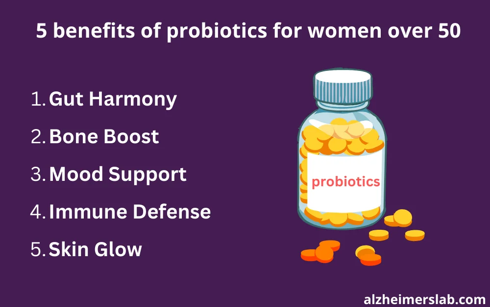 5 benefits of probiotics for women over 50
