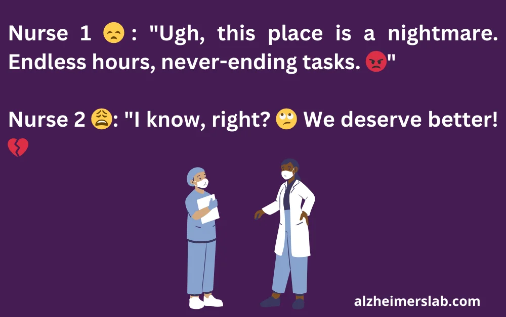 Conversation - current situation of nursing home staff