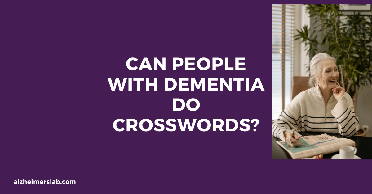 Can People with Dementia Do Crosswords?